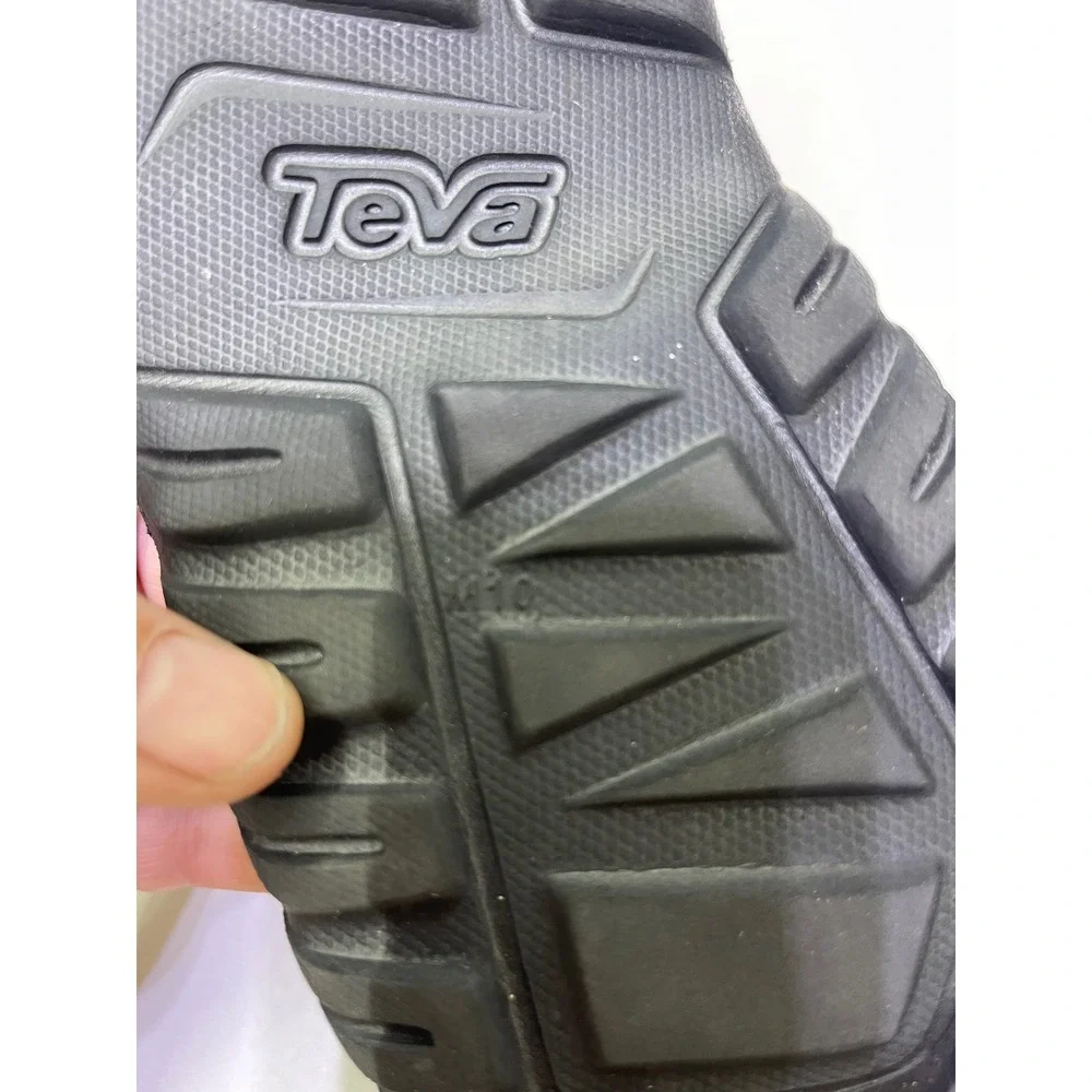 Teva Hurricane Drift Mens 10 Black Water Sandals Lightweight Injection Molded